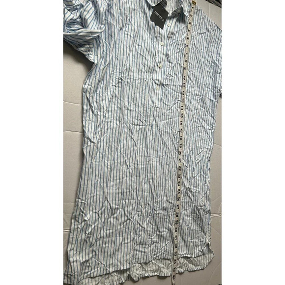 Forever 21 Women’s Shirt Dress, Striped Size Large Rayon Cotton Casual - Picture 7 of 7